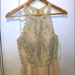 Beautiful cream/off white jeweled dress